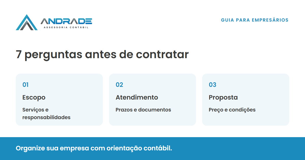 Compare serviços, atendimento e proposta com base na sua operação.