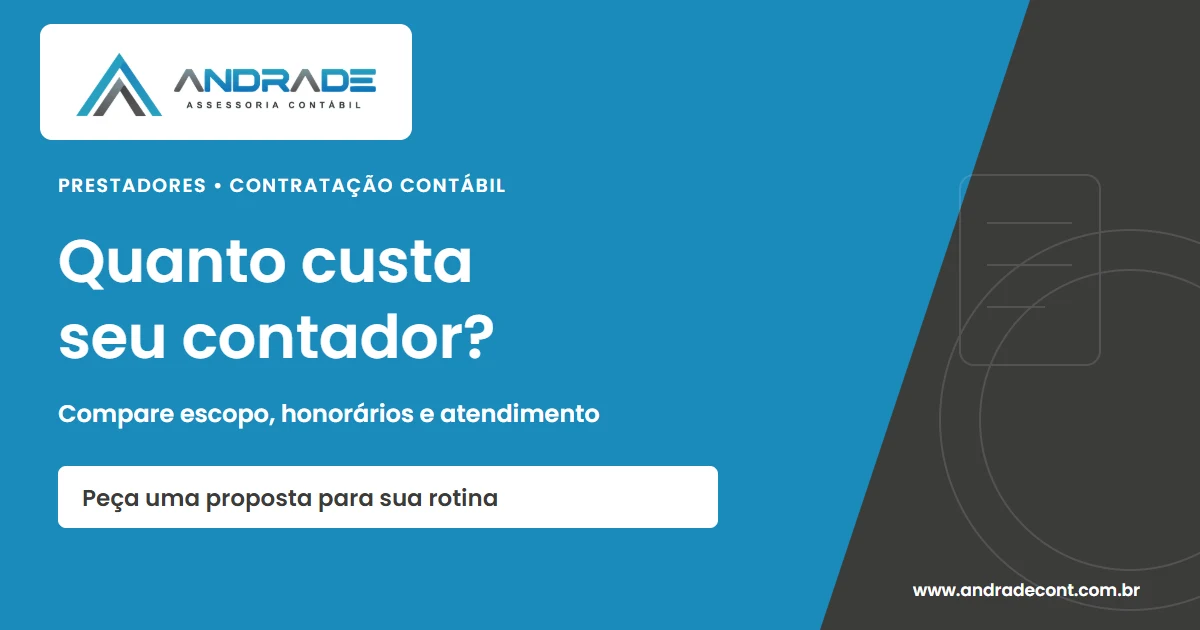 Quanto custa seu contador?: Compare escopo, honorários e atendimento